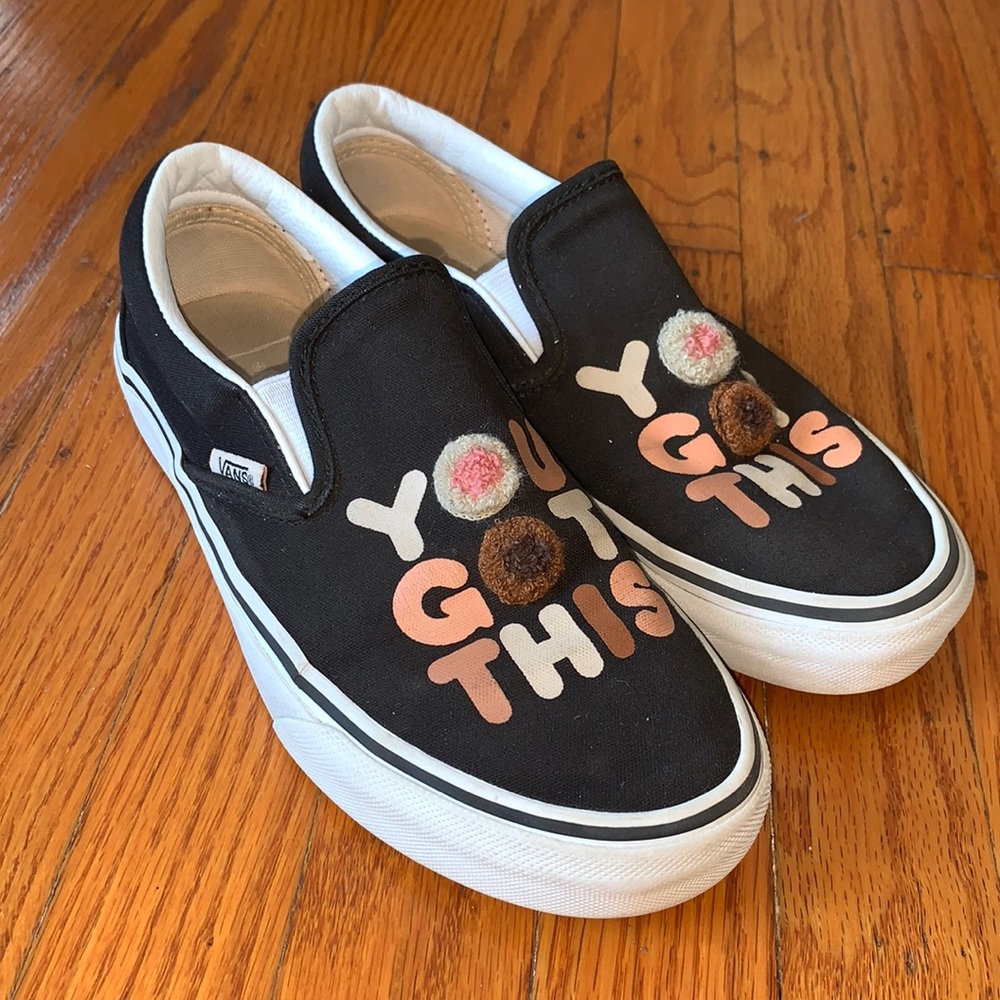 Vans You Got This Black Slip On Sneakers - Women’s Size 5
